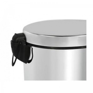 Ведро из нержавеющей стали с педалью, 12 л, матовое 0105S