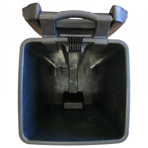 Бак для мусора на колесах с педалью PLANET 50 л черный