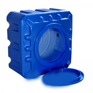 Емкость 100л квадратная, двухслойная, синяя