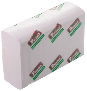 Бумажные полотенца листовые, белые, Z-укладка, 2 слоя, NATURAL ZN-170