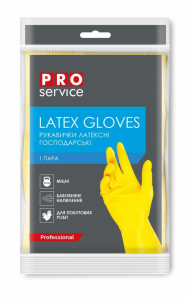 PRO Перчатки универсальные латексные, крепкие, 1 пара, L арт. 17200530