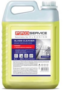 Средство для мытья стекол и зеркал с нашатырным спиртом, лимон, 5 л