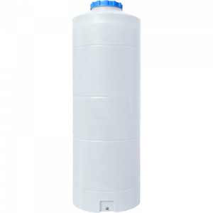 Ємність вузька вертикальна во пб біла 1000 л