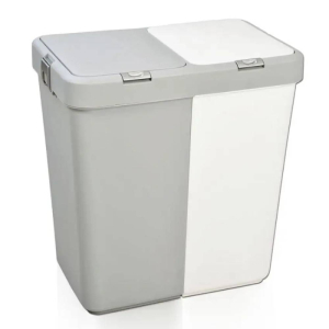 Корзина для белья двойная 40+40 л MT-09