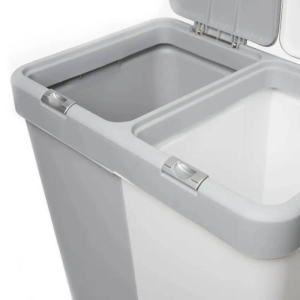 Корзина для белья двойная 40+40 л MT-09