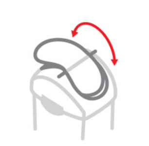 Урна для мусора 40л с поворотной крышкой SWING CW1336