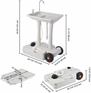 Комплект для кемпинга: биотуалет и переносной умывальник 1020T + CHH-7702