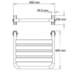 Откидное сидение в душевую кабину AM0201CS