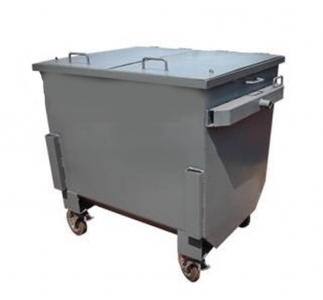 Євроконтейнер 1100 л. для ТПВ з плоскою кришкою