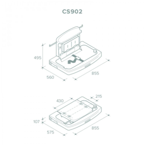 Настенный пеленальный столик CS902