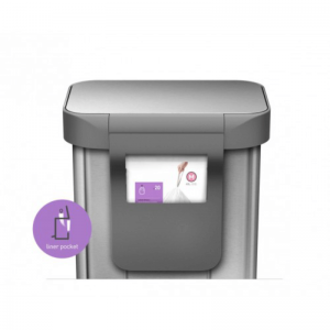 Ведро с педалью 55л FPP с карманом для мешков CW2023