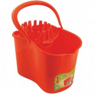 Ведро с отжимным механизмом двусекционное F059