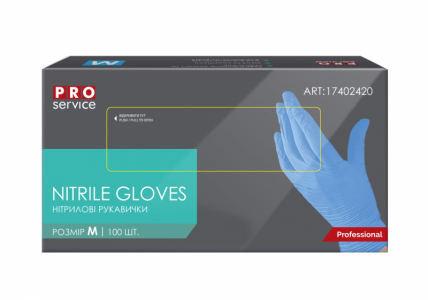 PRO Перчатки нитриловые Standart M 100 шт/уп 17402425