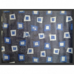 Коврик полипропиленовый на основе ПВХ с ворсом 90*120-Blue