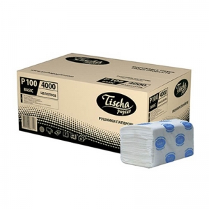 Бумажные полотенца листовые, целлюлозные P100