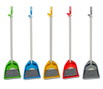Комплект для уборки “Лентяй” совок + щетка с длинной щетиной AF202