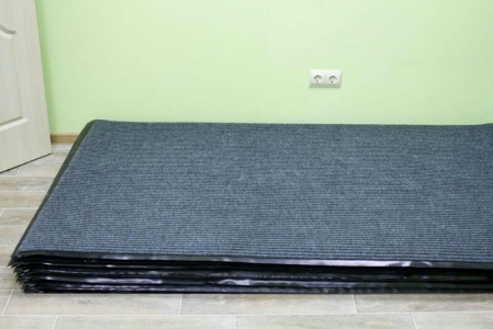 Грязезащитный коврик Дабл Стрипт 40*60 серый