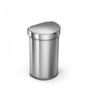 Урна полукруглая сенсорная 45л FPP с карманом для мешков ST2009