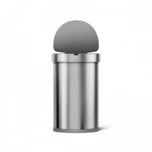 Урна полукруглая сенсорная 45л FPP с карманом для мешков ST2009