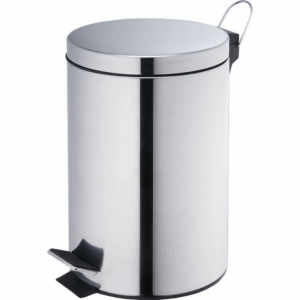 Ведро из нержавеющей стали с педалью, полированное, 12 л T-Y0112S