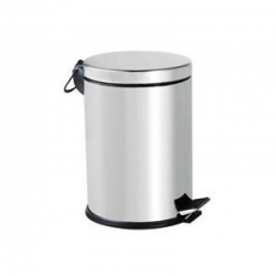 Ведро из нержавеющей стали с педалью, 5 л, матовое 0102S