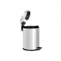 Ведро из нержавеющей стали с педалью, 5 л, матовое 0102S