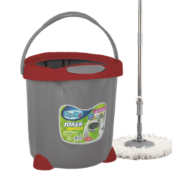 Набор для уборки PLANET SPIN MOP JOKER 15 л серый с красным
