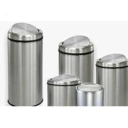 Ведро из нержавеющей стали, с поворотной крышкой, глянец, 27 л, 0134
