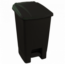 Бак для мусора на колесах с педалью PLANET 50 л черный