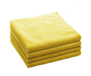 Салфетка микрофибра универсальная 35х35см 5шт желтая