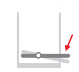 Урна с педалью полукруглая 10л FPP Delux CW1833