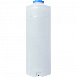 Ємність вузька вертикальна во пб біла 1000 л