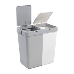 Корзина для белья двойная 40+40 л MT-09