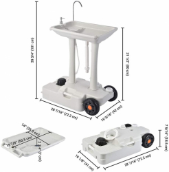 Комплект для кемпинга: биотуалет и переносной умывальник 1020T + CHH-7702