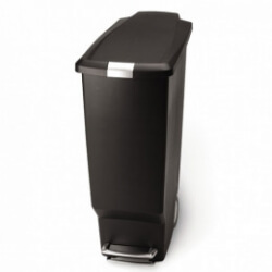 Урна с педалью 40л SLIM черная CW1361