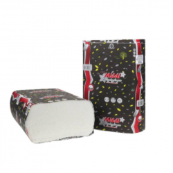 Полотенца бумажные листовые Z-типа  двухслойные белые ТМ "Mildi"