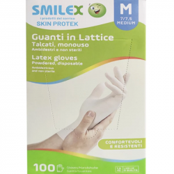 Перчатки латексные 100шт. Skin Protek GU100M