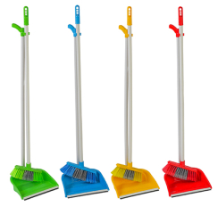 Комплект для уборки “Лентяй ЕКО” совок + щетка с короткой щетиной AF201