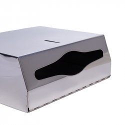 Держатель полотенец бумажных в пачке V-складка глянец, нерж. сталь. ZG-622C