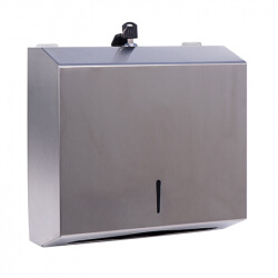 Держатель полотенец бумажных в пачке V-складка сатиновый, нерж. сталь. ZG-622S