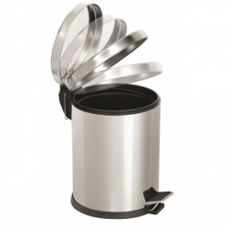 Корзина для мусора из педаллю12 л, Soft Close, нержавеющая сталь глянцевая. SOFTS12C