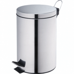 Ведро из нержавеющей стали с педалью, полированное, 12 л T-Y0112S