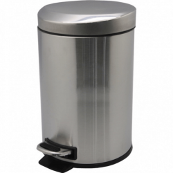 Ведро из нержавеющей стали с педалью и фигурной крышкой, матовое, 5 лT-Y8005SS