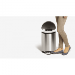 Урна с педалью полукруглая 10л FPP Delux CW1833