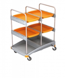 Тележка гостиничная c выдвижными кюветами TSZ-0016